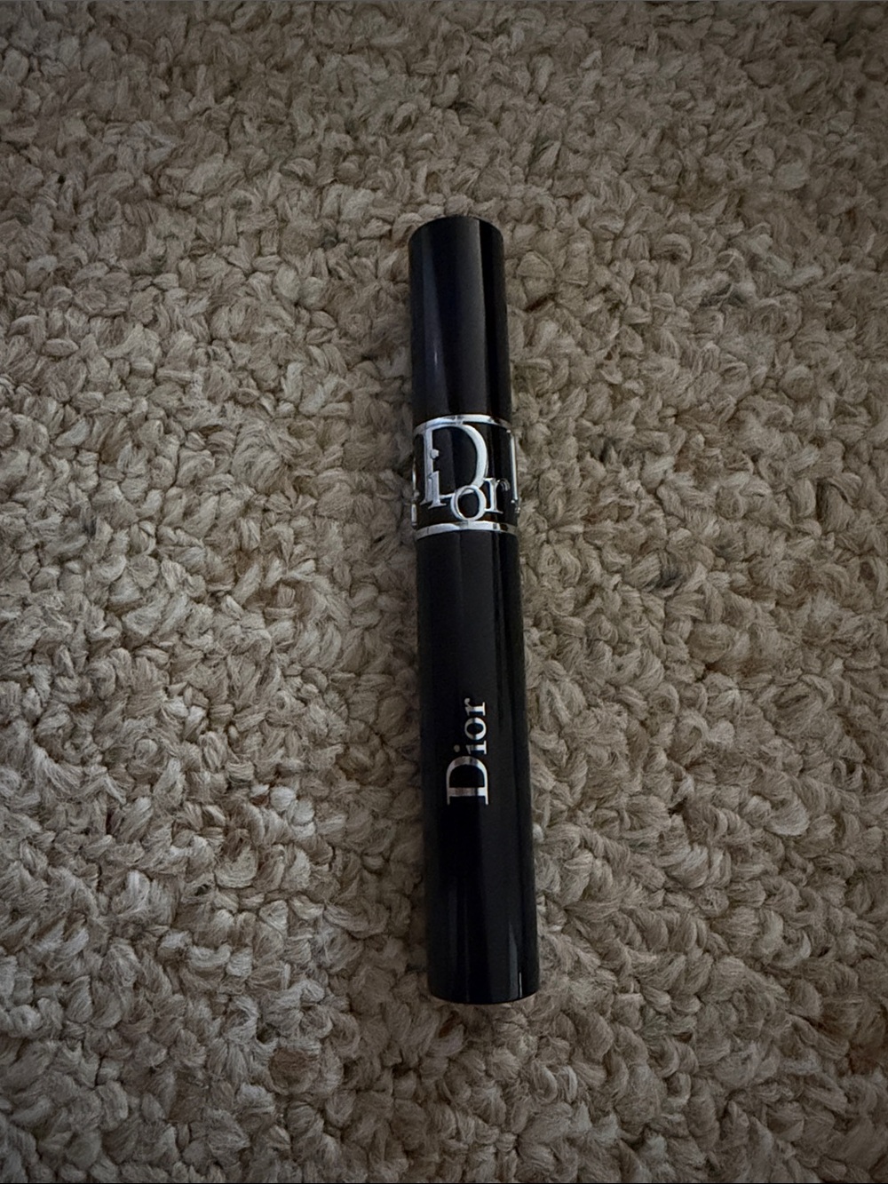 Dior Black Mascara with Silver Logo Band